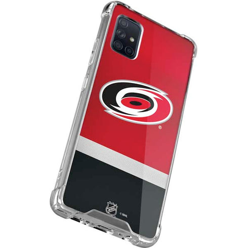 NHL Carolina Hurricanes Jersey Galaxy A51 5G Clear Case