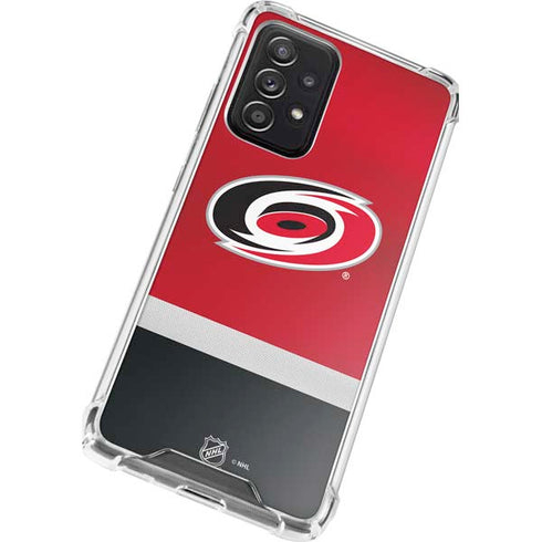 NHL Carolina Hurricanes Jersey Galaxy A52 5G Clear Case