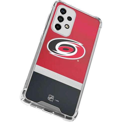 NHL Carolina Hurricanes Jersey Galaxy A53 5G Clear Case