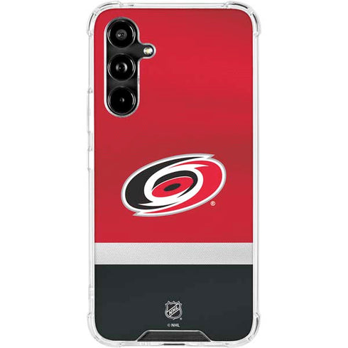 NHL Carolina Hurricanes Jersey Galaxy A54 5G Clear Case