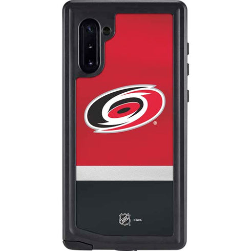 NHL Carolina Hurricanes Jersey Galaxy Note 10 Waterproof Case