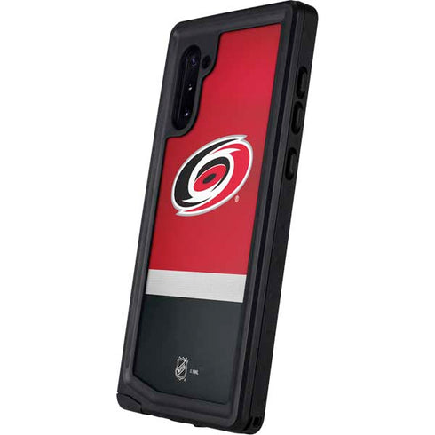 NHL Carolina Hurricanes Jersey Galaxy Note 10 Waterproof Case