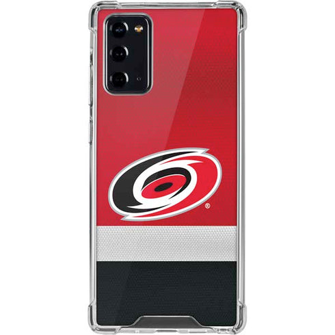 NHL Carolina Hurricanes Jersey Galaxy Note20 5G Clear Case