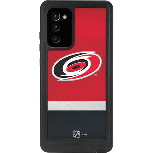 NHL Carolina Hurricanes Jersey Galaxy Note20 5G Waterproof Case