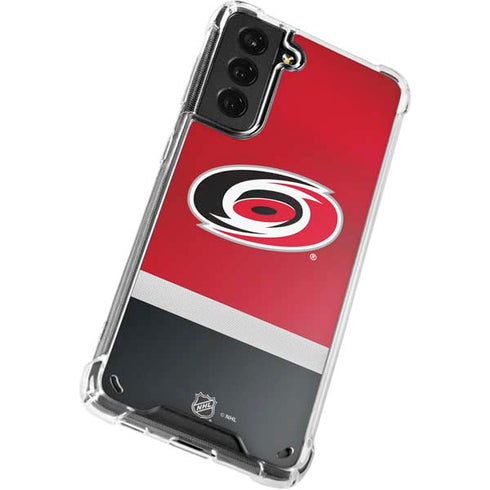 NHL Carolina Hurricanes Jersey Galaxy S21 Plus 5G Clear Case