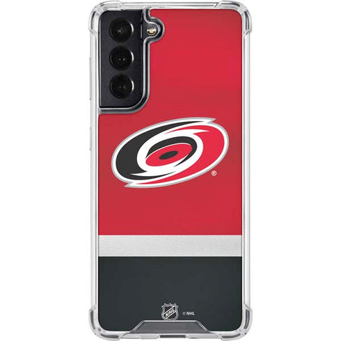 NHL Carolina Hurricanes Jersey Galaxy S22 Clear Case