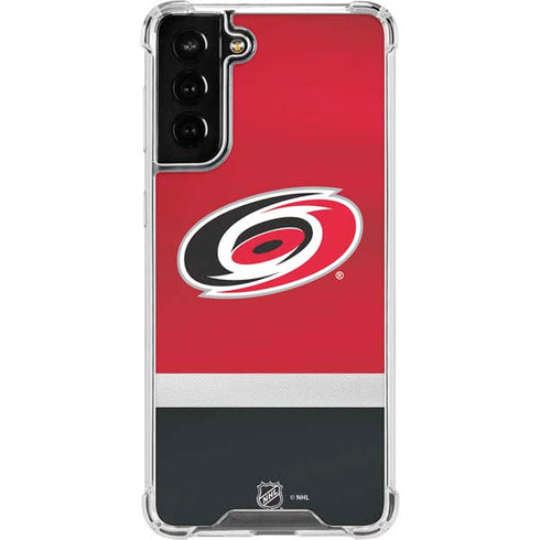 NHL Carolina Hurricanes Jersey Galaxy S22 Plus Clear Case