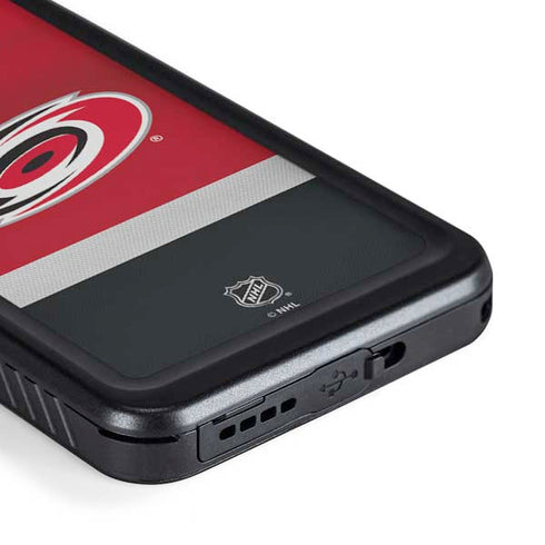 NHL Carolina Hurricanes Jersey Galaxy S23 Plus Waterproof Case