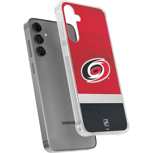 NHL Carolina Hurricanes Jersey Galaxy S24 Plus Clear Case