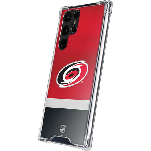 NHL Carolina Hurricanes Jersey Galaxy S24 Ultra Clear Case