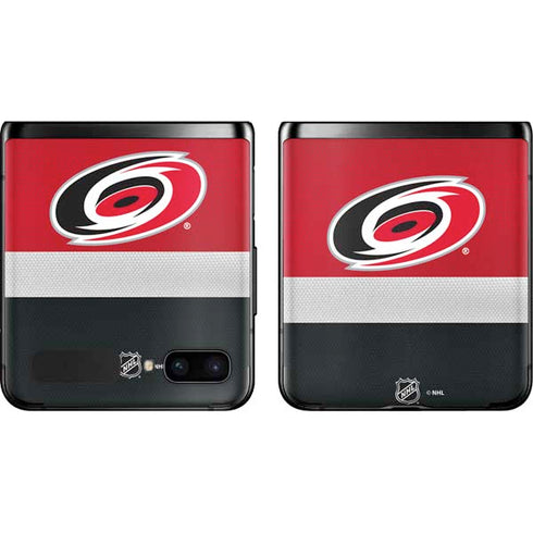 NHL Carolina Hurricanes Jersey Galaxy Z Flip Skin