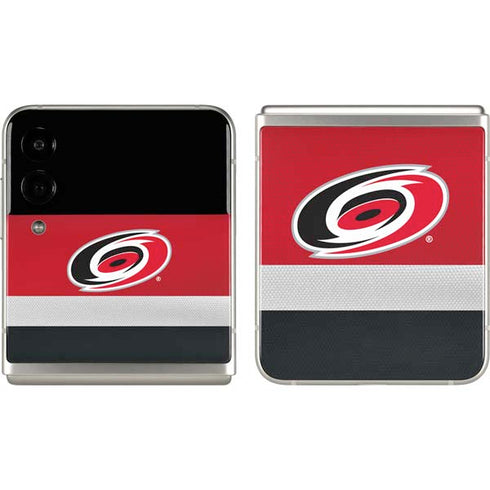 NHL Carolina Hurricanes Jersey Galaxy Z Flip3 5G Skin