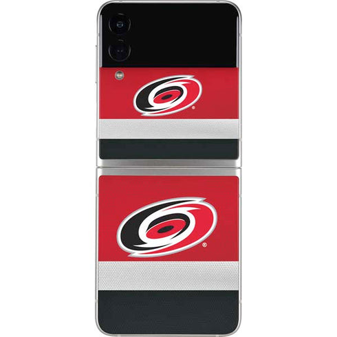 NHL Carolina Hurricanes Jersey Galaxy Z Flip3 5G Skin