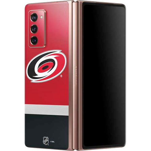 NHL Carolina Hurricanes Jersey Galaxy Z Fold2 5G Skin