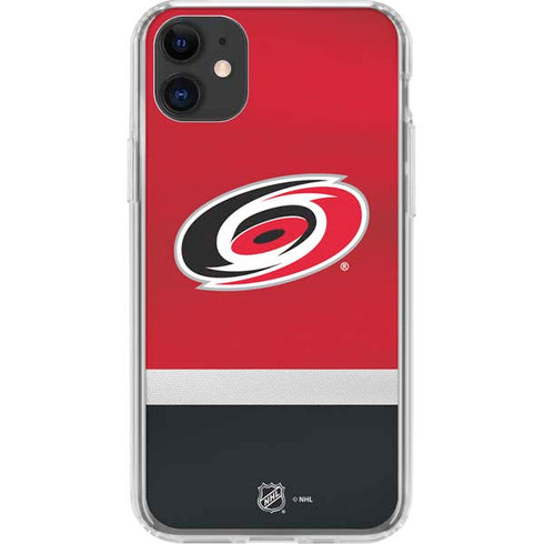 NHL Carolina Hurricanes Jersey iPhone 11 Clear Case