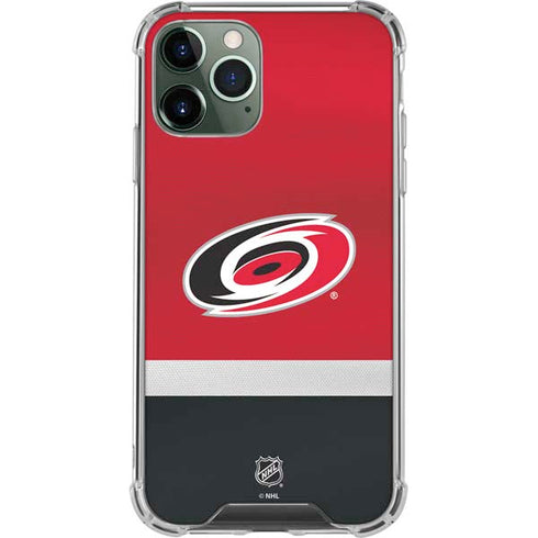 NHL Carolina Hurricanes Jersey iPhone 11 Pro Max Clear Case