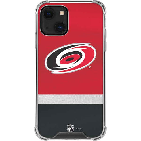 NHL Carolina Hurricanes Jersey iPhone 13 Mini Clear Case
