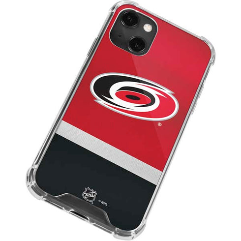 NHL Carolina Hurricanes Jersey iPhone 13 Mini Clear Case