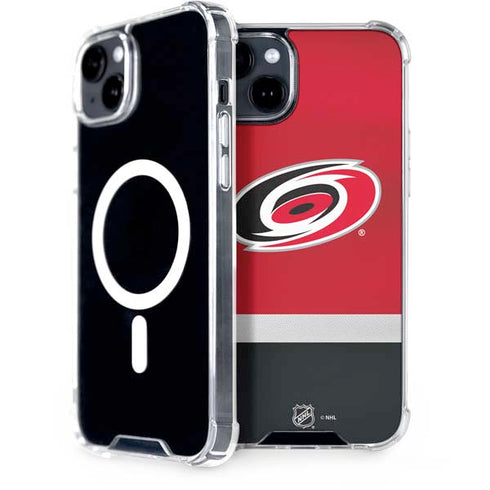 NHL Carolina Hurricanes Jersey iPhone 15 Plus MagSafe Case