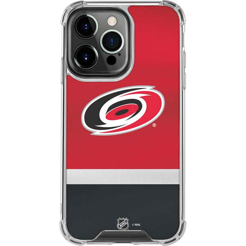 NHL Carolina Hurricanes Jersey iPhone 14 Pro Clear Case