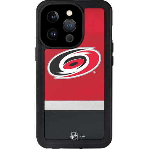 NHL Carolina Hurricanes Jersey iPhone 14 Pro Waterproof Case