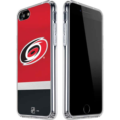 NHL Carolina Hurricanes Jersey iPhone SE (2nd & 3rd Gen) Clear Case