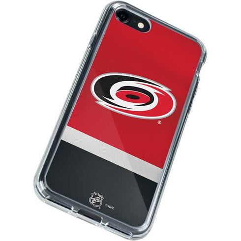 NHL Carolina Hurricanes Jersey iPhone SE (2nd & 3rd Gen) Clear Case