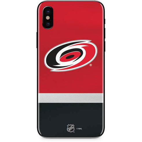 NHL Carolina Hurricanes Jersey iPhone X Skin