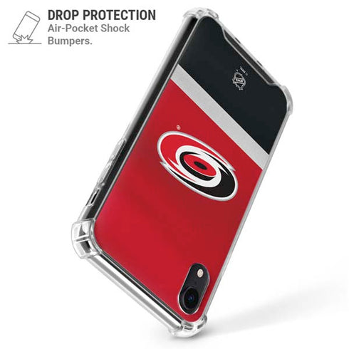 NHL Carolina Hurricanes Jersey iPhone XR Clear Case