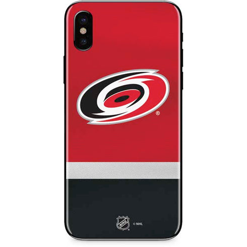 NHL Carolina Hurricanes Jersey iPhone XS Skin
