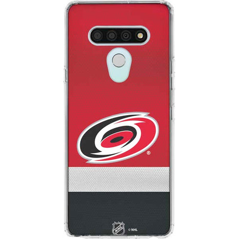 NHL Carolina Hurricanes Jersey LG Stylo 6 Clear Case