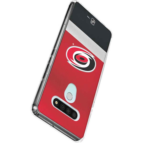 NHL Carolina Hurricanes Jersey LG Stylo 6 Clear Case