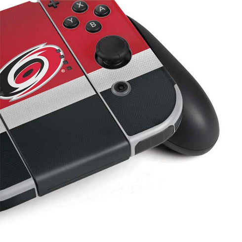 NHL Carolina Hurricanes Jersey Nintendo Switch OLED (2021) Skin