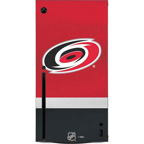 NHL Carolina Hurricanes Jersey Xbox Series X Console Skin