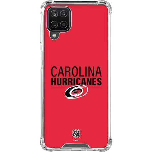 NHL Carolina Hurricanes Lineup Galaxy A12 Clear Case