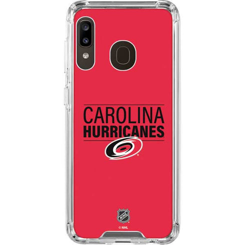 NHL Carolina Hurricanes Lineup Galaxy A30 Clear Case