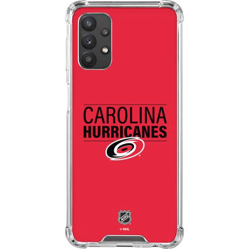 NHL Carolina Hurricanes Lineup Galaxy A32 5G Clear Case