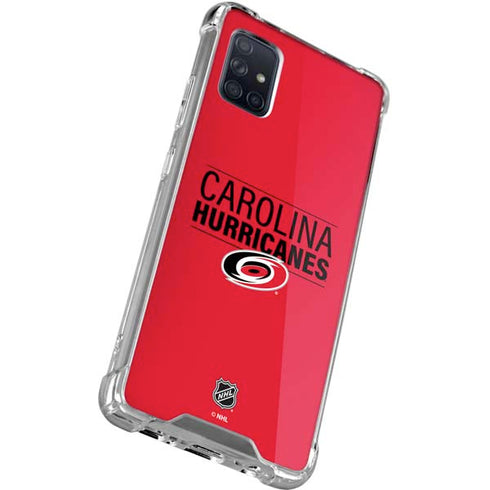 NHL Carolina Hurricanes Lineup Galaxy A71 5G Clear Case