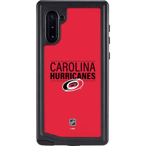NHL Carolina Hurricanes Lineup Galaxy Note 10 Waterproof Case