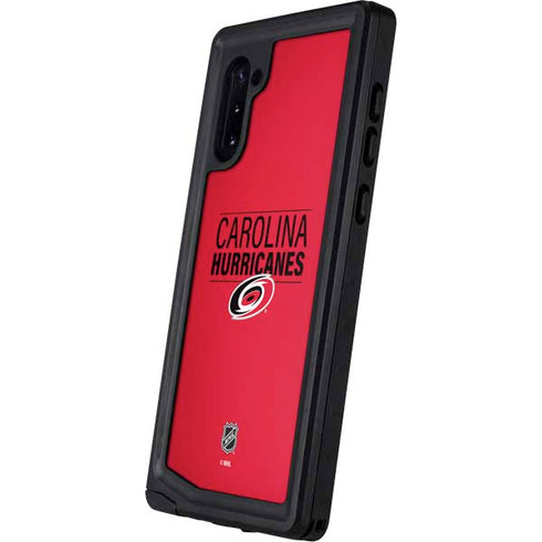 NHL Carolina Hurricanes Lineup Galaxy Note 10 Waterproof Case