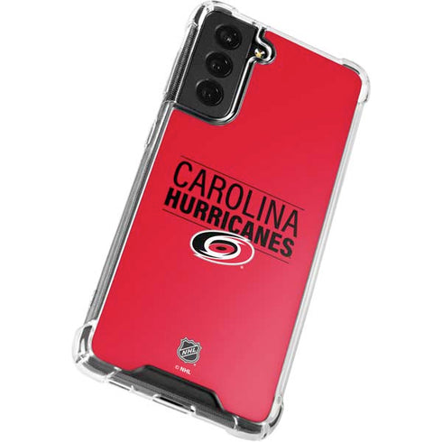 NHL Carolina Hurricanes Lineup Galaxy S21 FE Clear Case