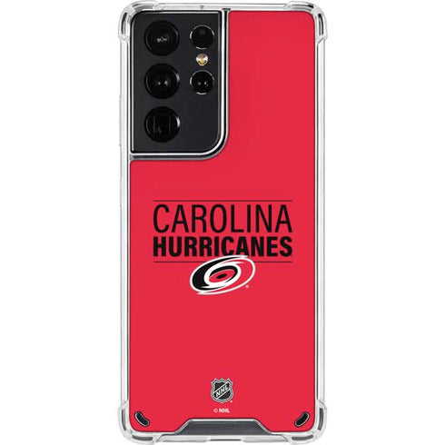 NHL Carolina Hurricanes Lineup Galaxy S21 Ultra 5G Clear Case