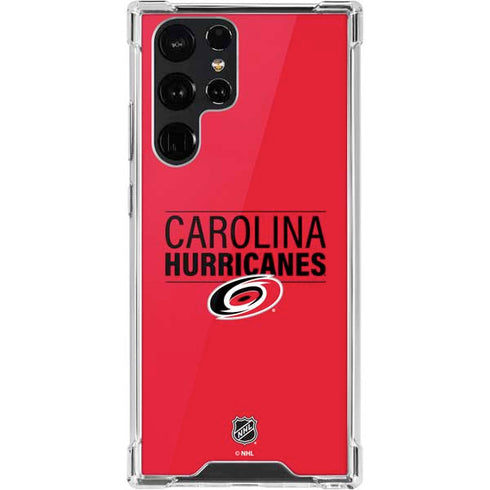 NHL Carolina Hurricanes Lineup Galaxy S22 Ultra Clear Case