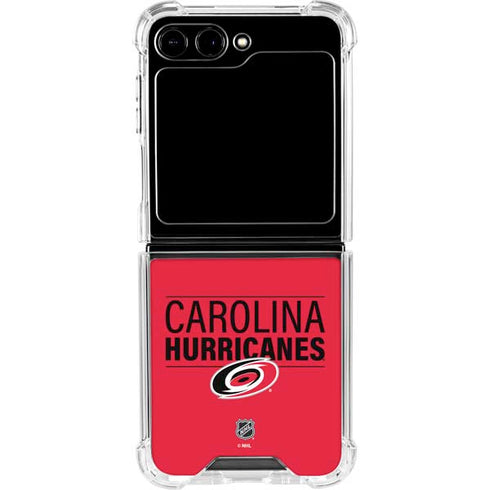 NHL Carolina Hurricanes Lineup Galaxy Z Flip5 5G Clear Case