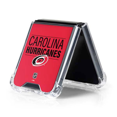 NHL Carolina Hurricanes Lineup Galaxy Z Flip5 5G Clear Case