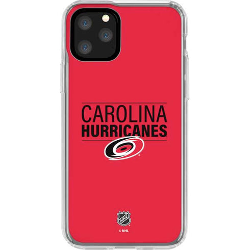 NHL Carolina Hurricanes Lineup iPhone 11 Pro Clear Case