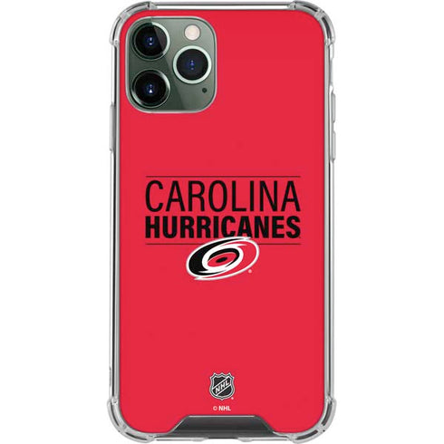 NHL Carolina Hurricanes Lineup iPhone 11 Pro Max Clear Case