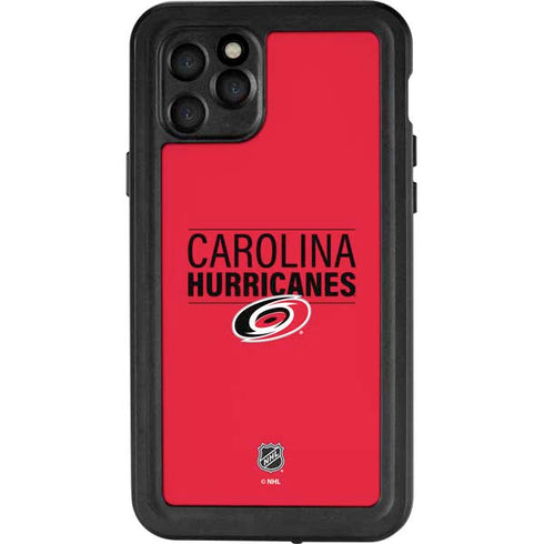 NHL Carolina Hurricanes Lineup iPhone 11 Pro Waterproof Case
