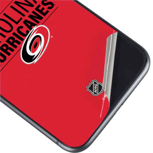 NHL Carolina Hurricanes Lineup iPhone 11 Skin