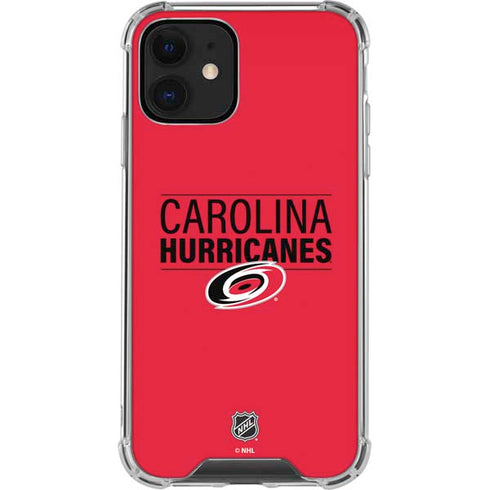 NHL Carolina Hurricanes Lineup iPhone 12 Clear Case